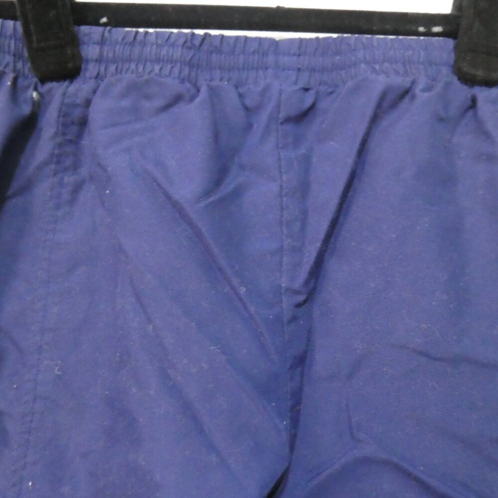 NIKE Registered Swoosh Mesh Lined Navy Pants W Stripes 10 inch waist measured - Picture 11 of 16